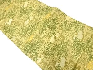 アンティーク　菊に松笹模様織出し丸帯（材料）